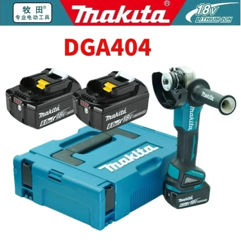 Neuer Makita 18V 125 DGA404 Bürstenloser Lithium-Akku-Winkelschleifer Wiederaufladbare Schneidemaschine Hochleistungs-Poliermaschine