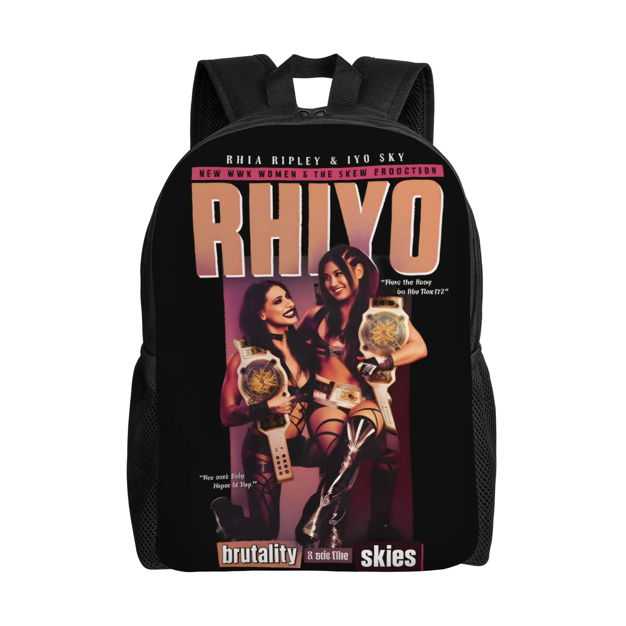 

Rhea Ripley & IYO SKY RHIYO Tag Team Backpack Outdoor Backpacks Student Design Durable High School Bags Casual Rucksack