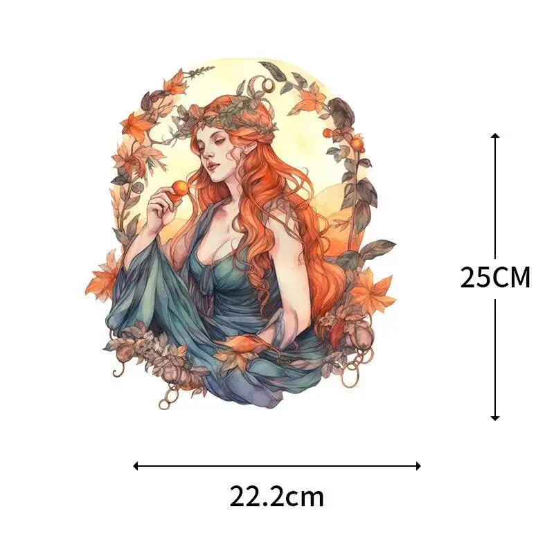 الحديد الساخن ختم آلهة الحرب القديمة نمط آلهة الإبداعية الكرتون نقل الحرارة ملصق ملابس الكبار ملصق قابل للغسل