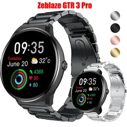 22mm Watch Bracelet Strap for Zeblaze GTR 3 Pro Smartwatch Stainless Steel Band for Zeblaze GTR 3 Pro Metal Correa Wristband