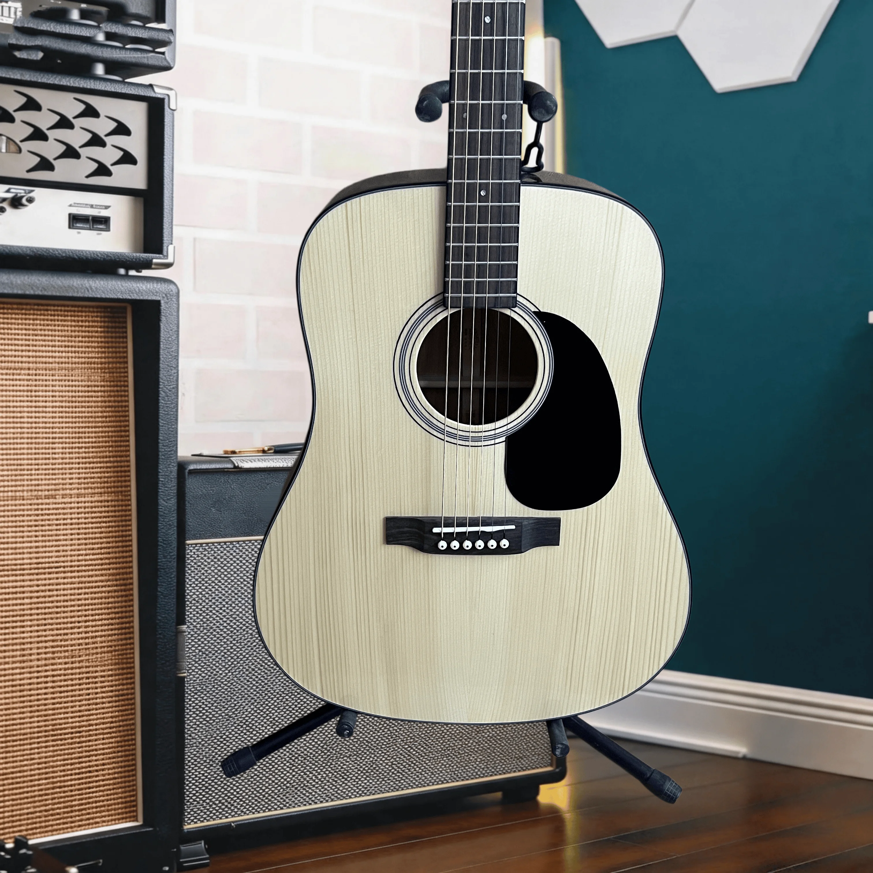 D18 Solid Spruce Top 6 Strings Acoustic Guitar Mahogany Back Sides Rosewood Bridge 41 Inch Beginner Classic Gift Free Shipping