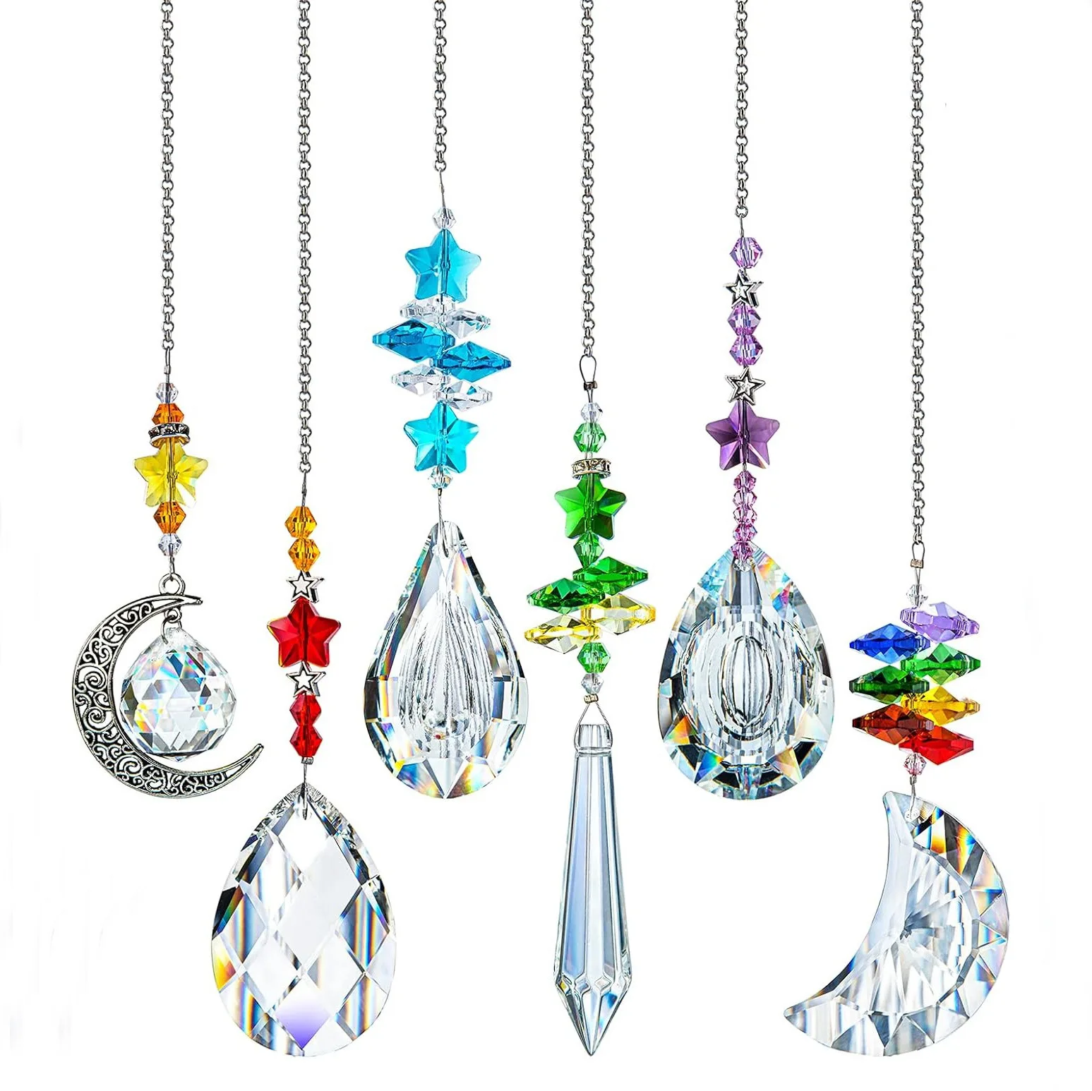 

Crystal Wind Chimes Farmhouse Decor Outdoor Suncatcher Hanging Car Decorations Dream Catcher Room Decors Rainbow Sunshine Maker