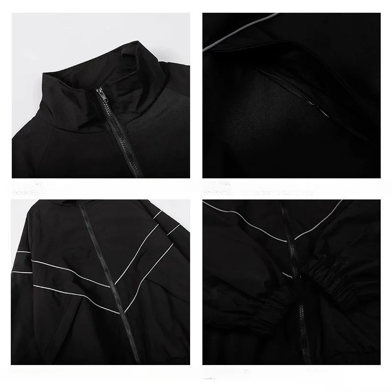 Reflective jackets for autumn winter new men's and women's windbreakers casual couple jackets men windproof flying youth spring