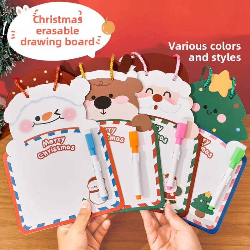 هدايا الأطفال، أنشطة يوم عيد الميلاد، هدايا المدرسة الابتدائية لرياض الأطفال، رسوم متحركة لطيفة، فرش لوحة رسم قابلة للمسح لعيد الميلاد