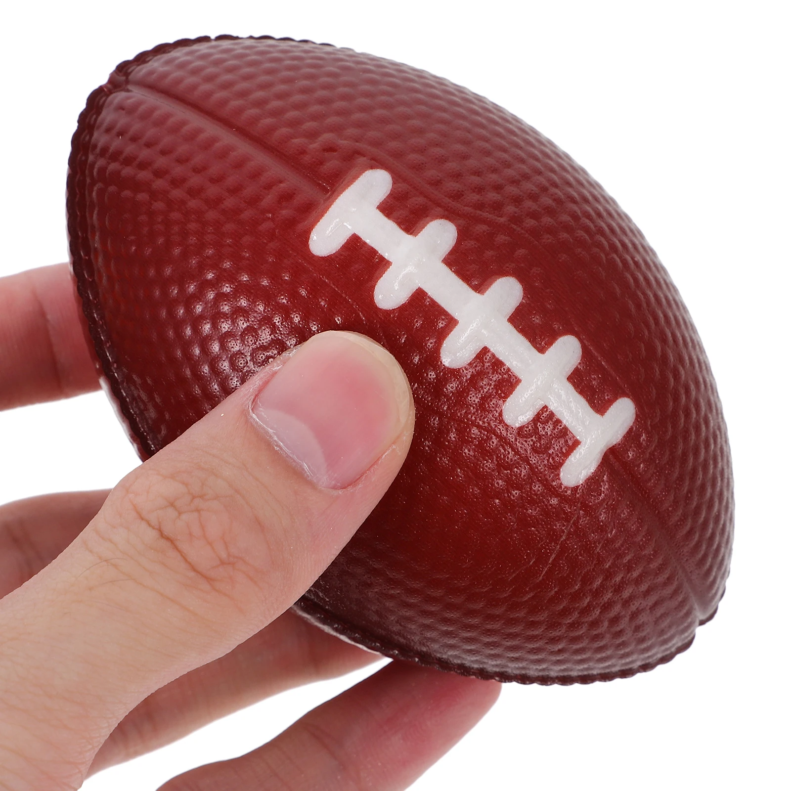 

6pcs Mini PU Rugby Footballs Lightweight Compact Decorations for Party Favors Home Theme Supplies Kids Toy Details