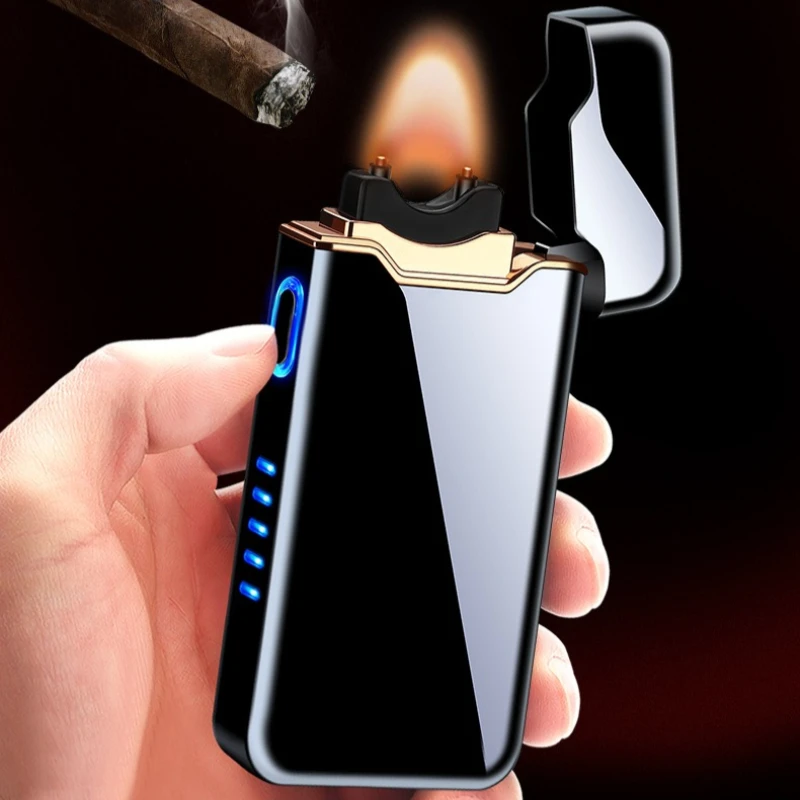 

Electric Lighter High-power High-flame USB Charging Lighter Metal Windproof Electronic Cigarette Lighter, Cigarette Accessories