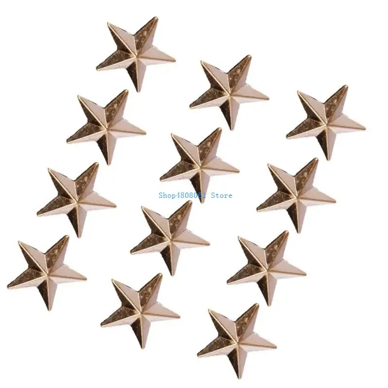 T3LC Sáng Tạo Pentagrams Mạ Vàng Trâm Khăn Choàng Lapel Pin Mũ Cổ Áo Sơ Mi Pin Dành Cho Nam Và Nữ