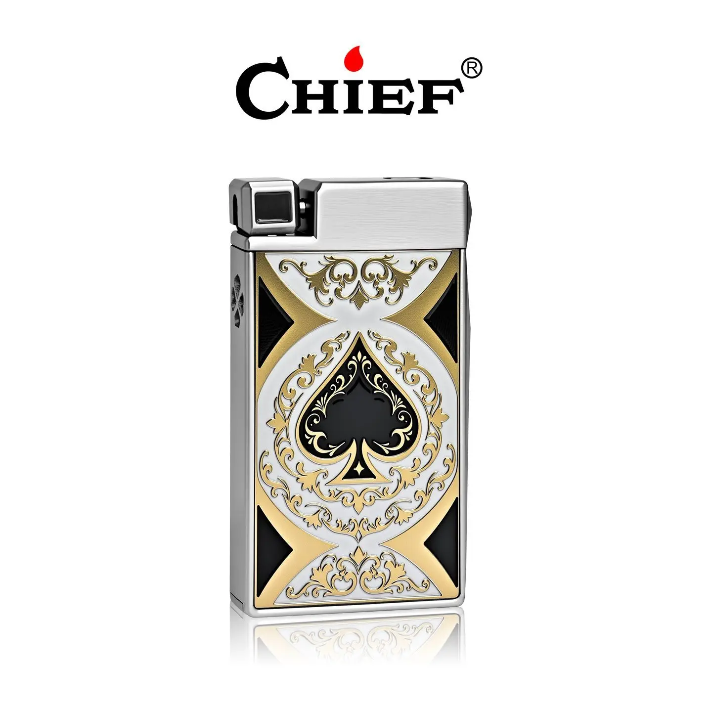 Chief716 multifunctional lighting three-dimensional relief embedded fuel lighter,pull out ignition lighter,cigarette accessories