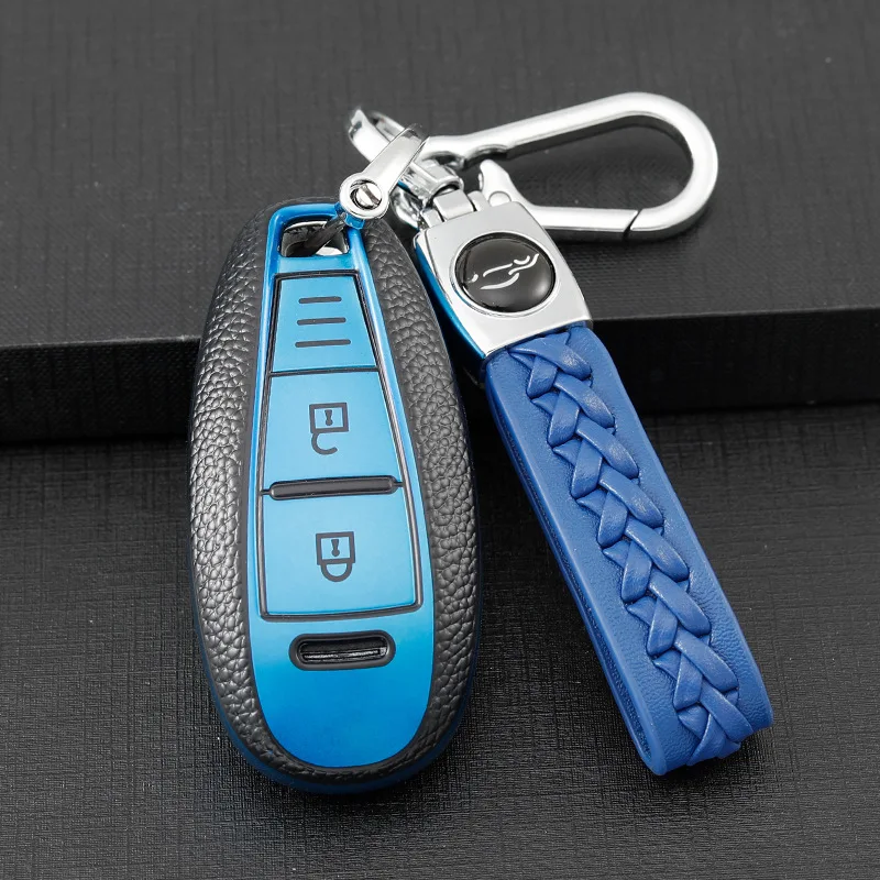 TPU Leather Car Remote Key Cover Case Shell Bag For Suzuki Swift Kizashi Vitara SX4 Baleno Ignis Ciaz S-cross Ertiga Protector