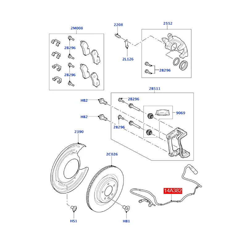 10pcs LR033295 Brake Pad Wear Sensor For Land Rover Car Auto Parts Sport Range Rover Brake Pad Wear Sensor LR033295