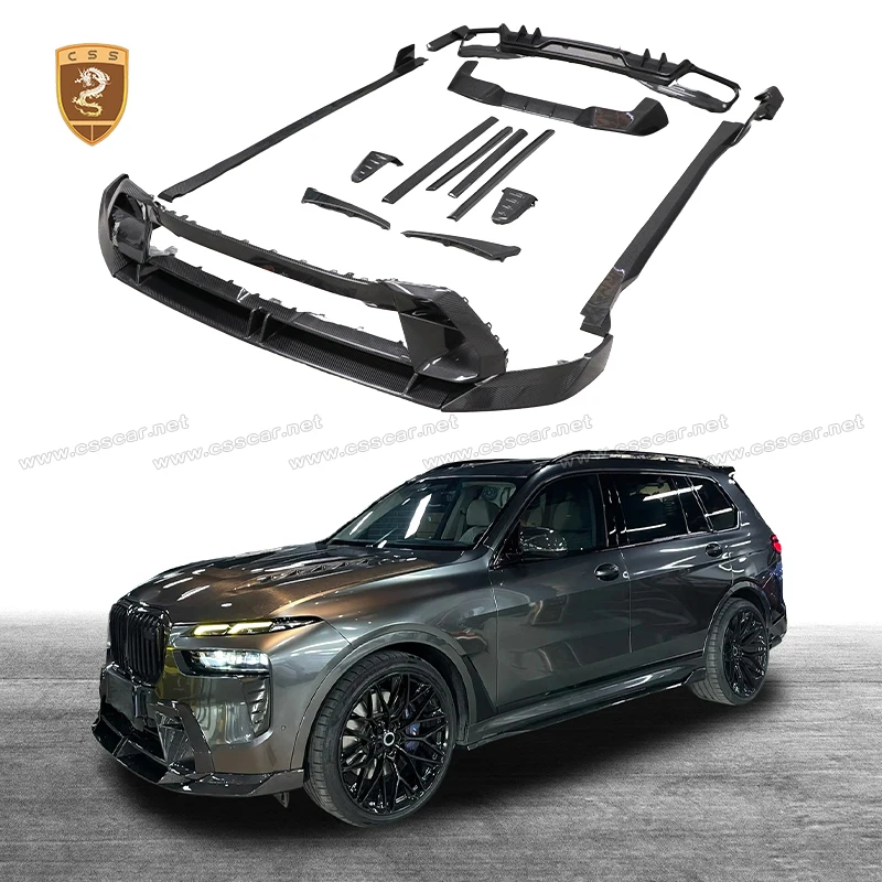 

Lar-te Style Dry Carbon Fiber Front Bumper Lip For BMW X7 G07 2024 Replacement Rear Diffuser Lip Roof Wing Spolier Side Skirts