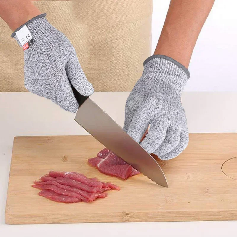 Anti Cut, Anti-Scratch, Multi-Purpose Gloves for Industry, Kitchen, Gardening and Glass Cutting, High-strength, Level 5 Safety