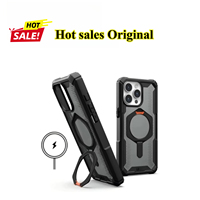For IPhone 16 Pro Max 1:1 Original U'AG Plasma XTE Magnetic Kickstand Cover 15 14 Plus 13 12 Pro MagSafe Shockproof Clear Case