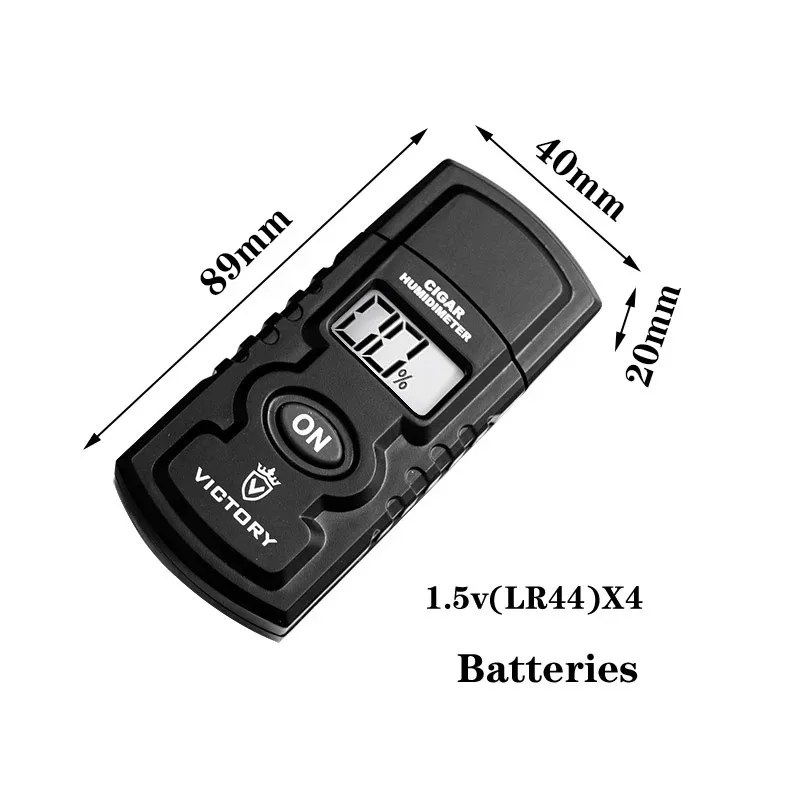 Portable Digital Humidometer for Cigars That Measures Internal Humidity Levels W Needle Accurate Reading for Cigar Enthusiasts