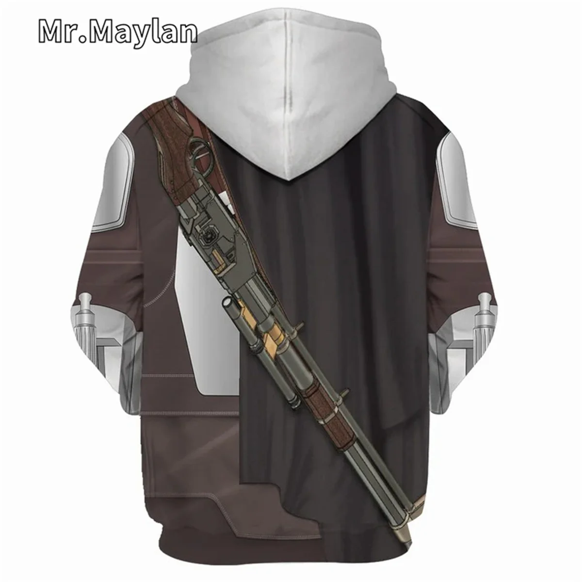 Beskar Mandalorian Uniform Cosplay Costume 3D Unisex Hoodie Men Sweatshirt Streetwear Zip Pullover Casual Jacket Tracksuits