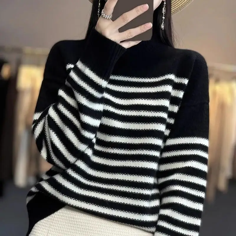 

sweater knit Knitwear Woman clothes winter 2025 Women's sweater Pullover Winter clothes woman cozy tops Hot Style Fashion