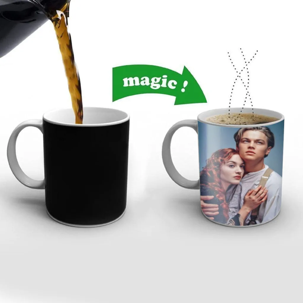 Retro Nordic Classic Movie Titanic One Piece Coffee Mugs And Mug Creative Color Change Tea Cup Ceramic Milk Cups Novelty Gifts