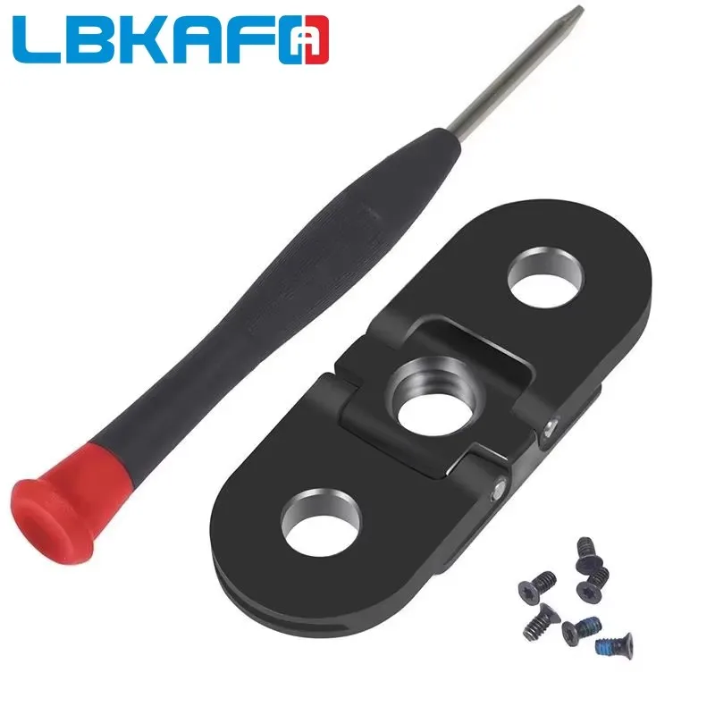 LBKAFA Складной адаптер для пальцев, крепление для штатива, двойное крепление с резьбой 1/4 для GoPro 13 12 11 10 9 Max, адаптер для штатива-монопода