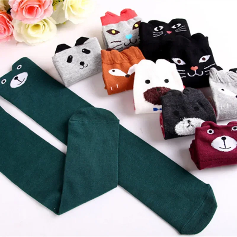 Baby Boys Girls Sports Knee High Long Socks Cotton Breathable Cartoon Soft Kids Sock Children School Uniform Socks