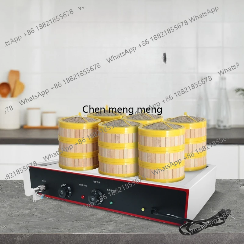 

Настольная пароварка с шестью отверстиями, коммерческая электрическая пароварка, магазин завтраков