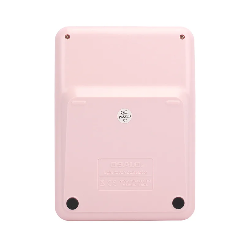 New 12T Supply Pink Cute Calculator Solar Dual Power 12 Digit Display Student Model Tax Rate Calculator