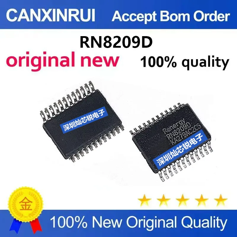 (5-100pieces) Original RN8209D SMD SSOP24 Power Meter Chip IC