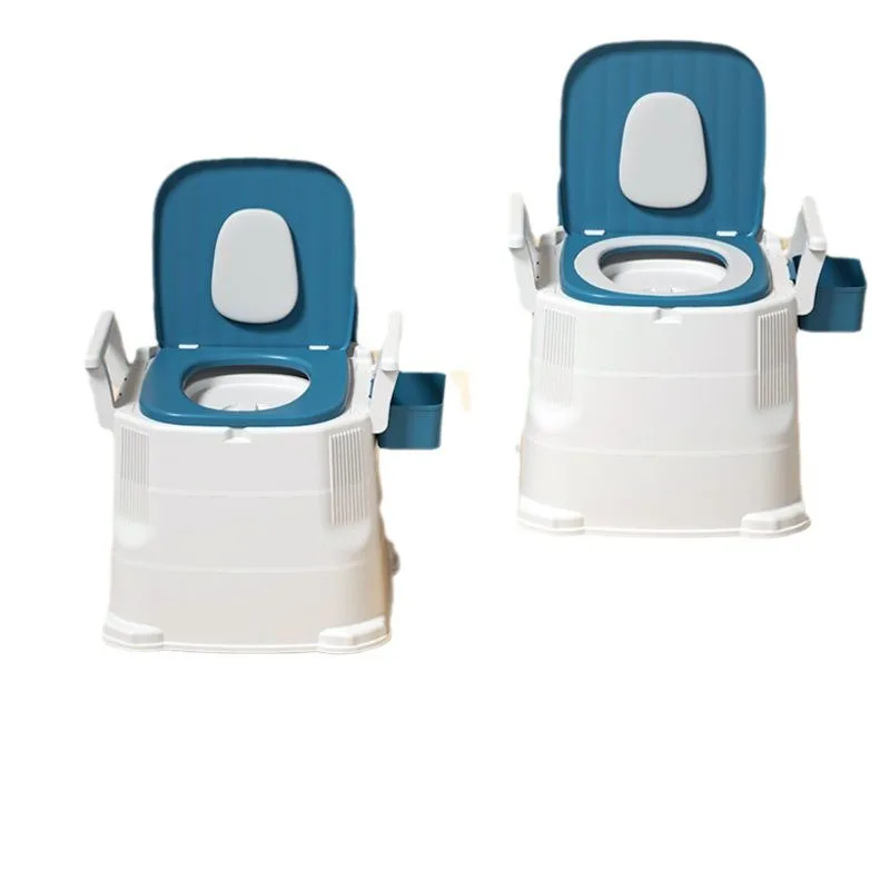 

Removable elderly toilet chair Plastic toilet for pregnant women Portable simple temporary work spittoon Adult toilet