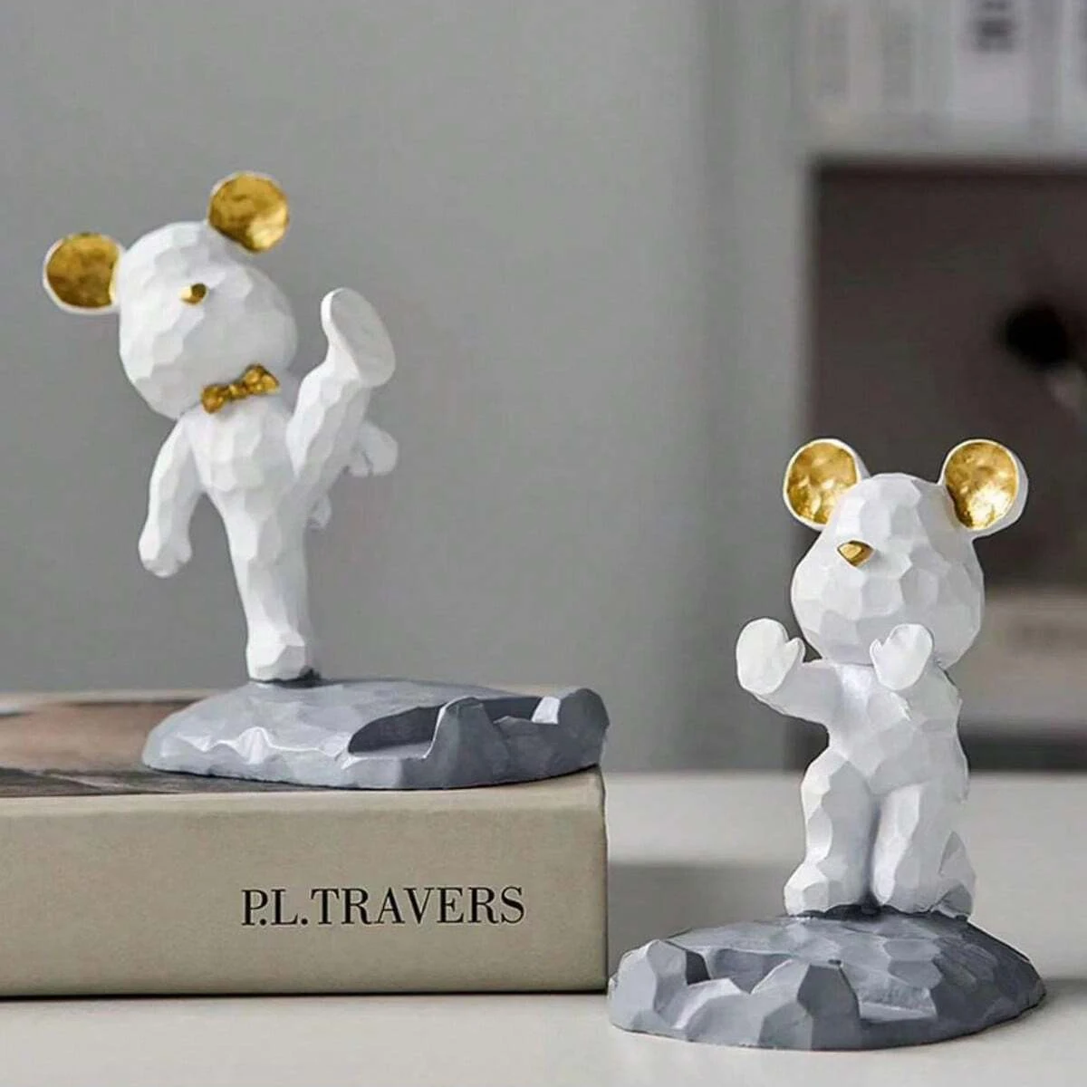 Cartoon Bär Telefon Tablet Ständer 1PC Faul Halterung Hause Desktop Dekoration Ornament für Sichern Drama