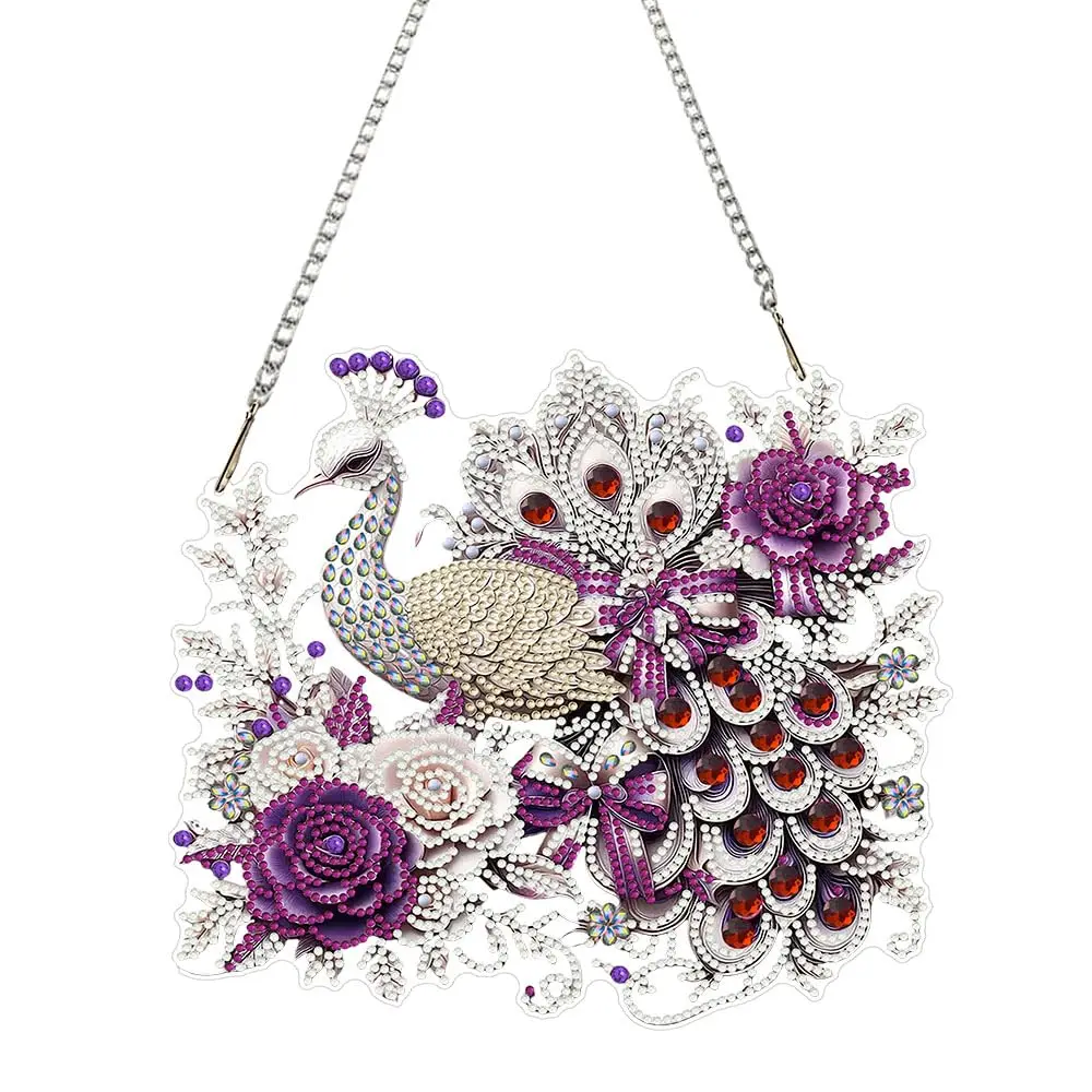 

Наборы для алмазной вышивки «Павлин» для взрослых, 5D алмазная живопись необычной формы, наборы для создания подвесок с цветами, алмазная живопись с животными, солнечные ловушки