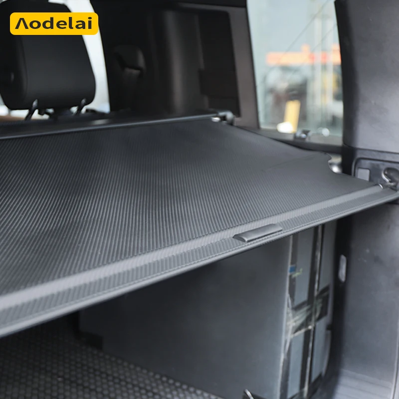 for 20-25 Land Rover Defender 110 Rear Trunk Cargo Cover Organizer Storage Retractable No Drilling Required 5-seater Accessories