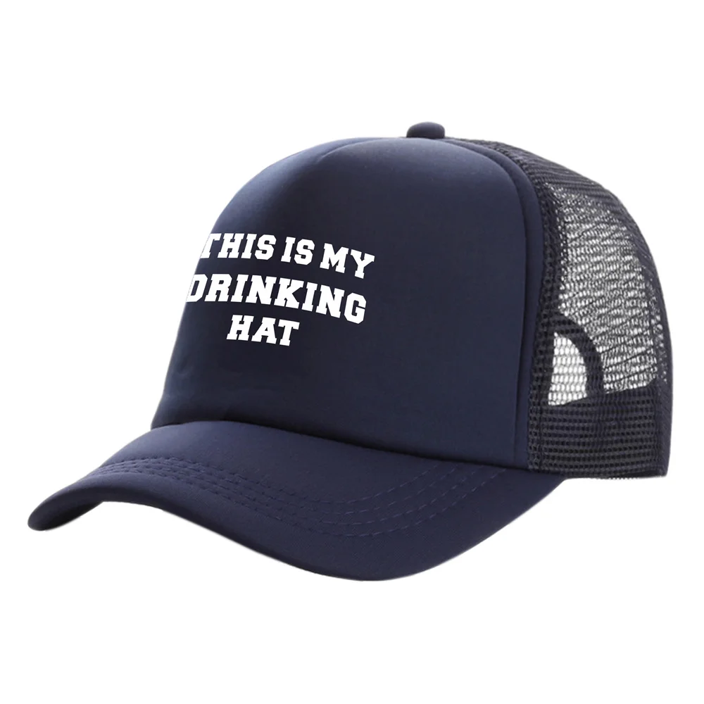 This is My Drinking Hat Trucker Caps Fashion Cool Drunk Beer Hats Baseball Cap Summer Outdoor Mesh Caps MZ-508