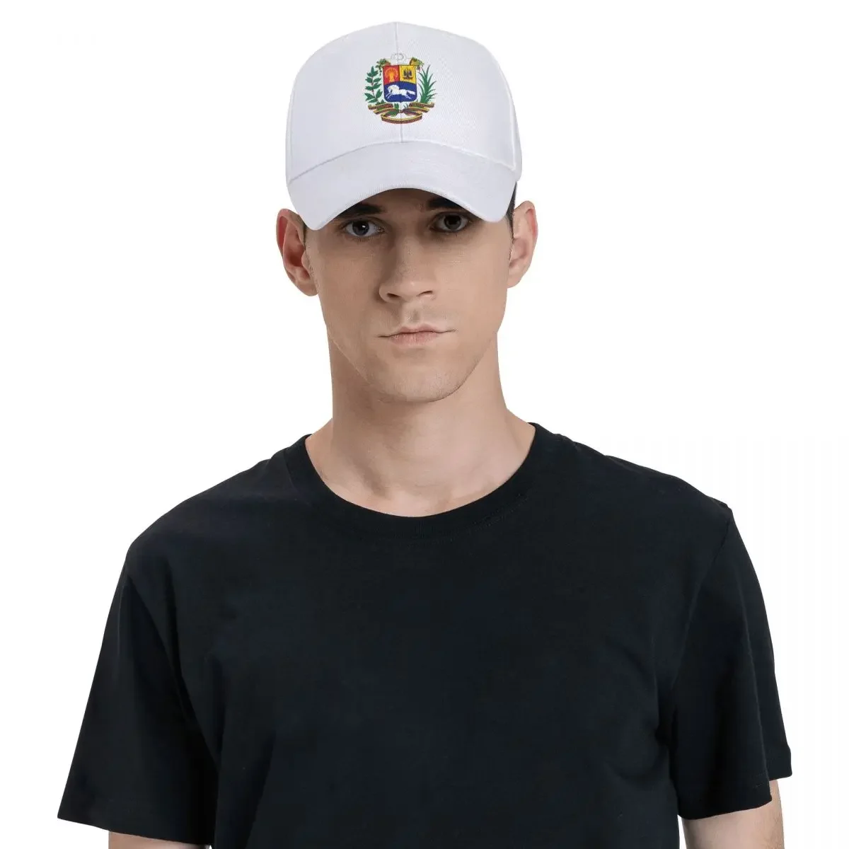 Classic Coat Of Arms Of Venezuela Baseball Cap for Men Women Breathable Trucker Hat Sun Protection