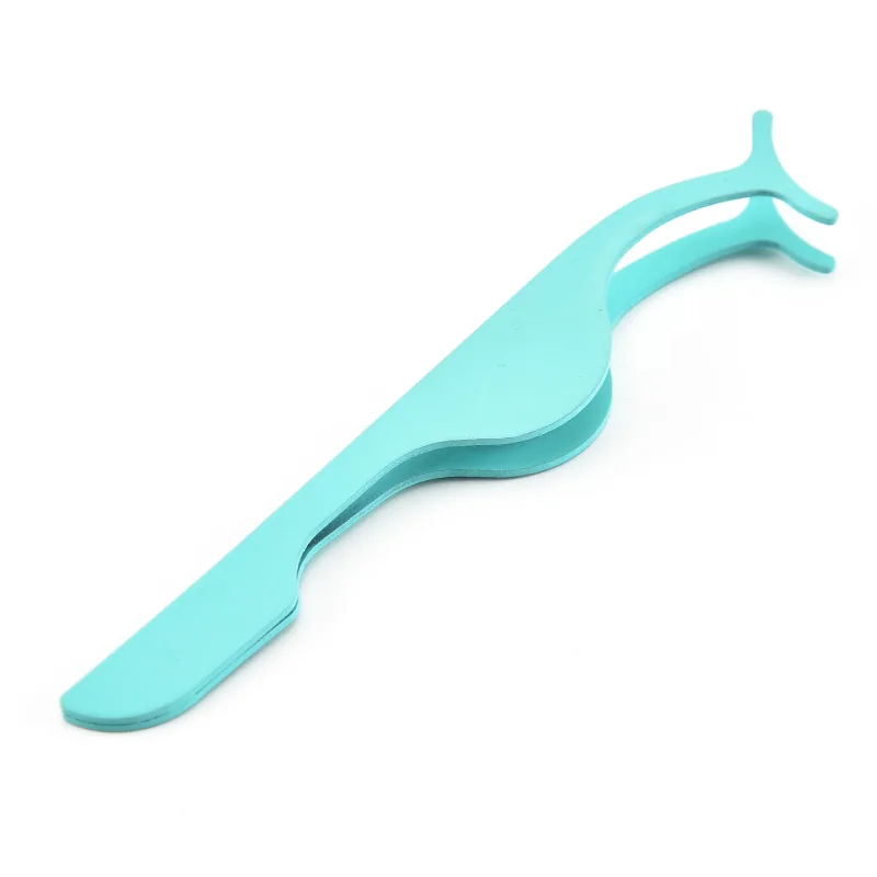 1 قطعة الرموش الصناعية الملقط أدوات ماكياج مساعد بكرة الشعر متعددة الوظائف رمش بكرة الشعر الملقط الصغيرة المهنية الملقط أداة