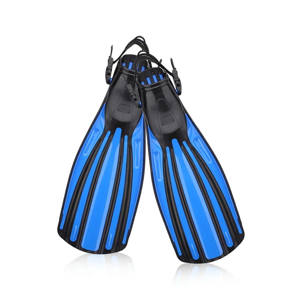 2024 Professional Scuba Long Blade diving equipment Swim Flippers, Secured Tight Fitting Free-diving Surfboard Swim Fins.