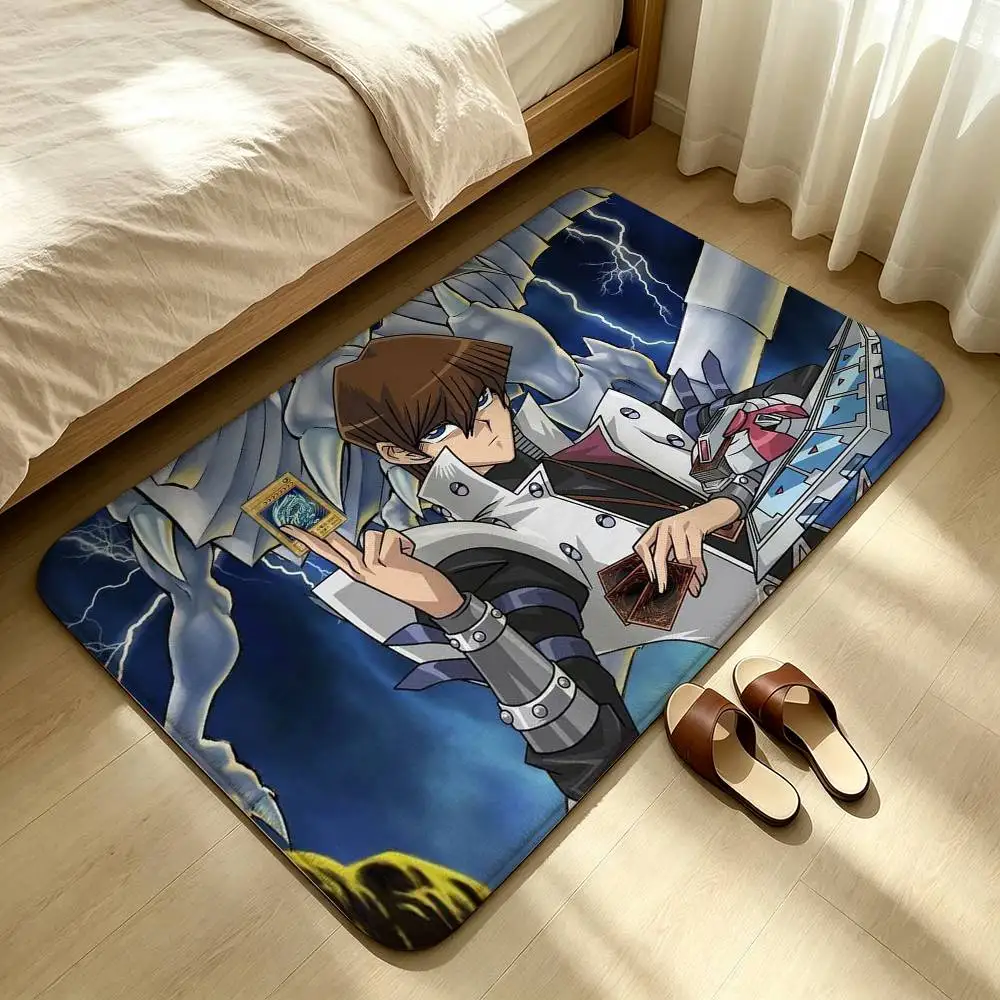 Dark Magician Blue Eyes White Dragon YUGIOH Shower Room Absorbent Small Floor Mat Soft Comfortable Decorative Foot Mat