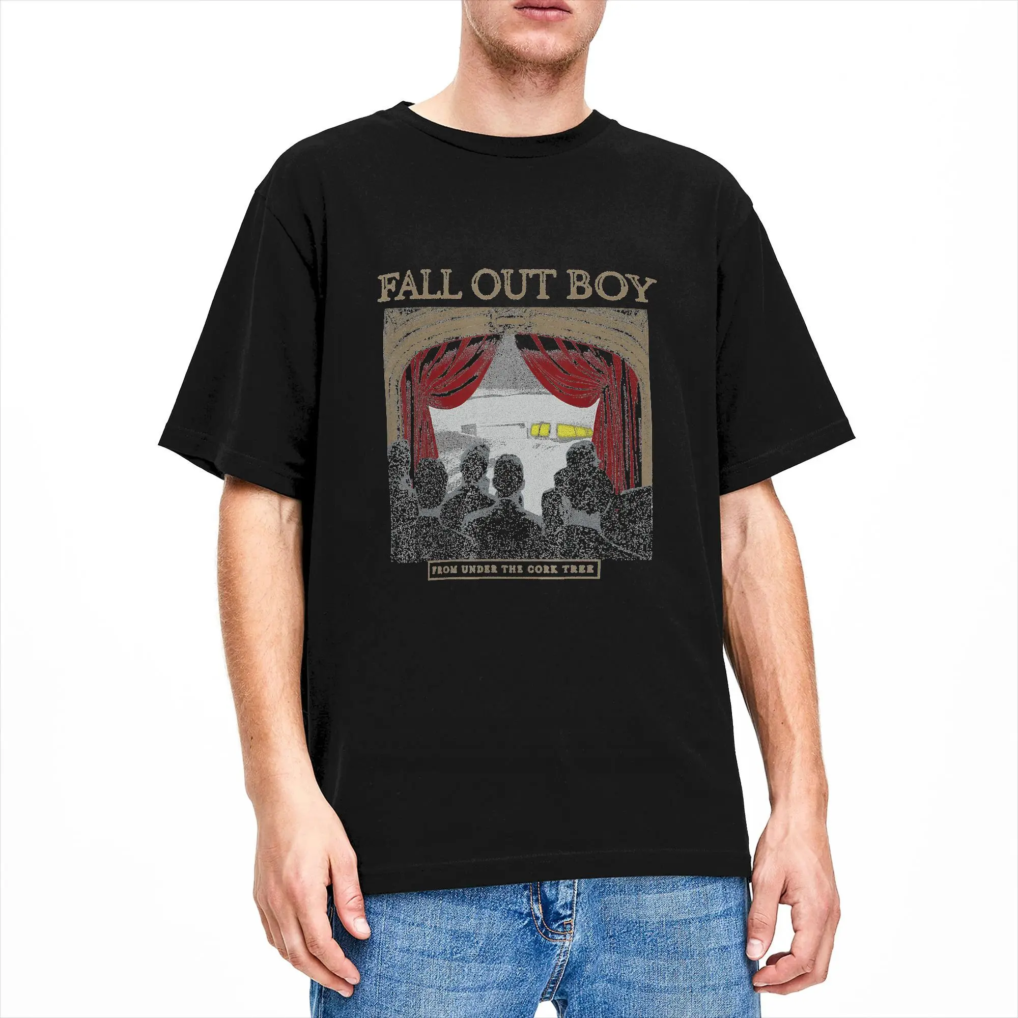 Fall Out Boy 20 Years of T Shirt Summer  Trending T-Shirts Pure Cotton O Neck Oversized Top Tees Short-Sleeve Vintage Tops