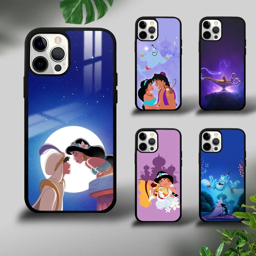 Disney Aladdin Phone Case For iPhone 16 15 14 13 12 11 Pro Xs Max Mini Plus Celulares Hard Funda