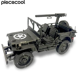 Piececool 모델 빌딩 키트, 윌리스 MB SUV 금속 퍼즐, 3D DIY 장난감, 십대 생일 선물, 221 개