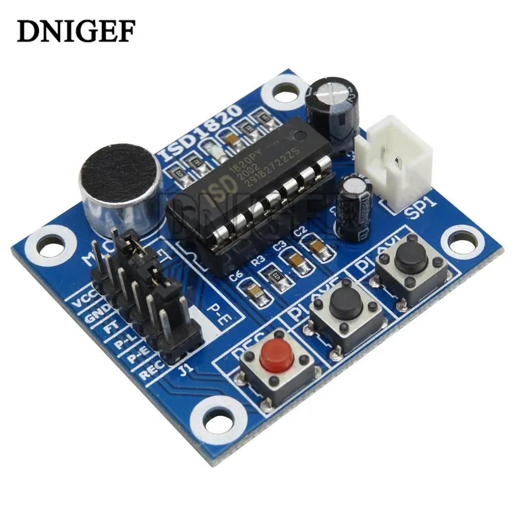 DNIGEF ISD1820 Voice Recording Recorder Module the Voice Board Telediphone With Mic Sound Audio Loudspeaker