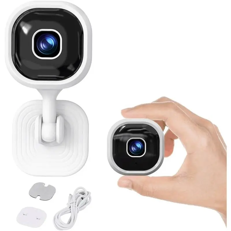 B03B-Home Surveillance Camera 2PCS 1080P HD Wifi Mini Indoor Camera Night Vision Two Way Audio Human Detection 2.4G Security Sys