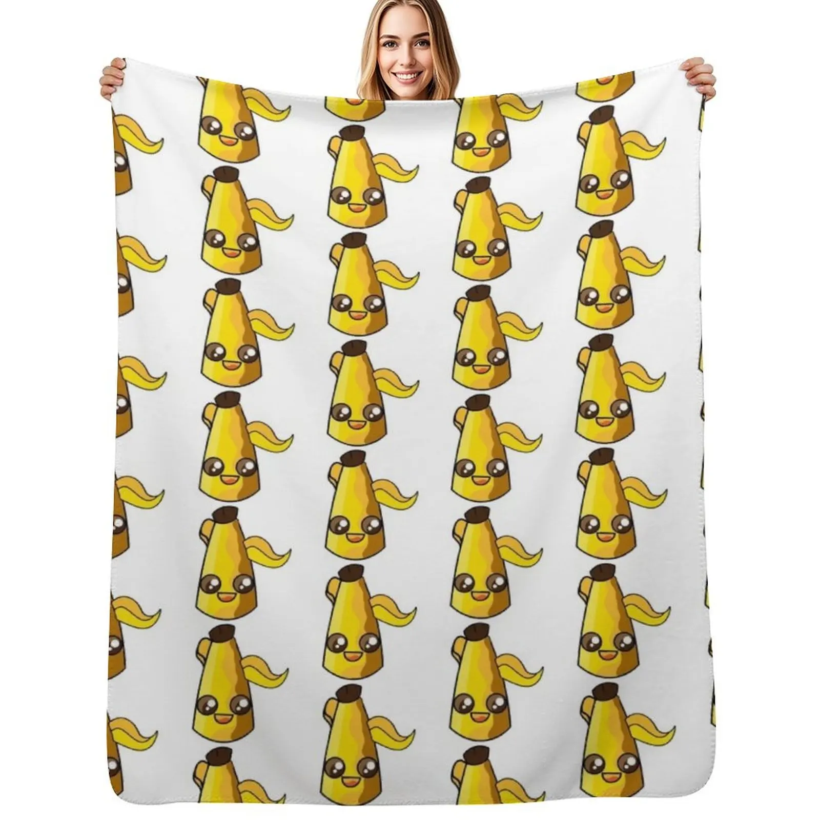 

Peely Character Illustration Throw Blanket Ultra Plush Cozy Blanket for Napping Sleeping