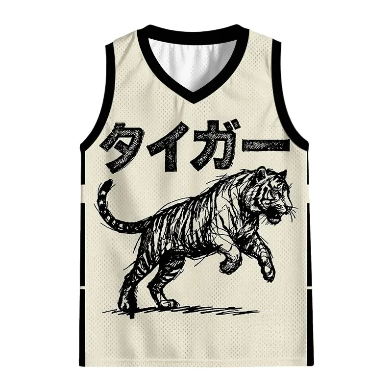2026 Summer Fashion New Limited Edition Tiger Out of The Mountains 3D Printed Vest Y2K Home Outdoor Sports Parent-child Vest