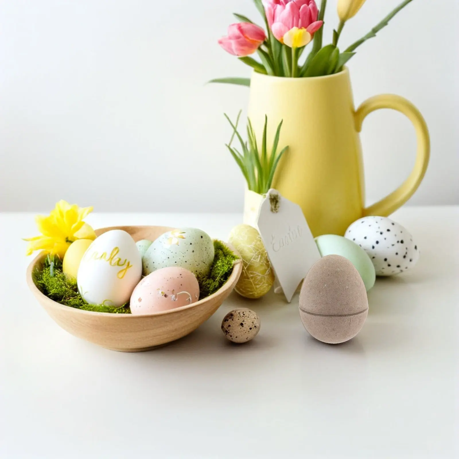 

24Pcs Easter Paper Eggs Blank Fillable Eggs for Painting DIY Craft Decorations Family Activities Classroom Projects Basket