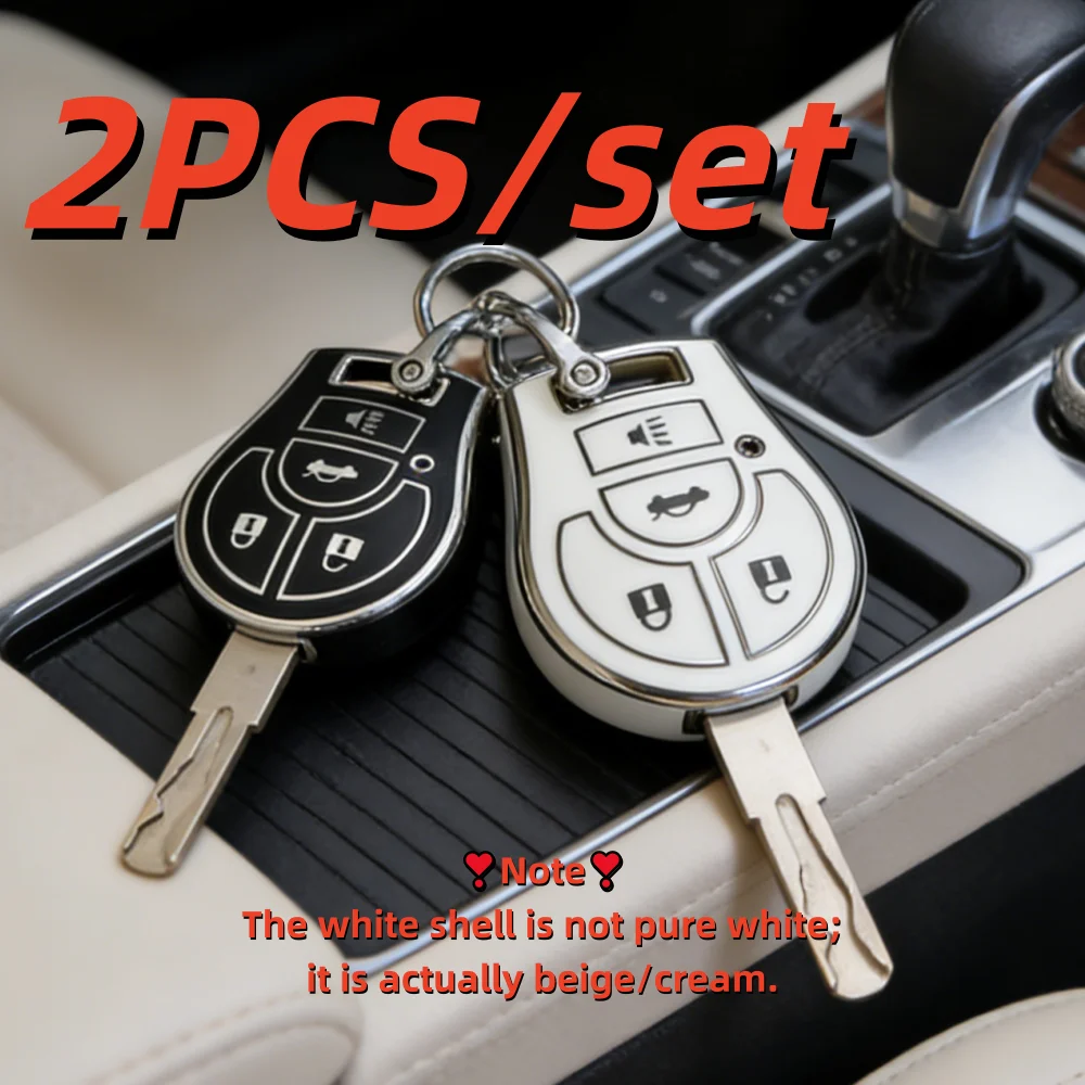 2 uds fundas para llaves de coche para Nissan Versa March Tiida Altima Armada Cube Juke Maxima Pathfinder Rogue Sentra