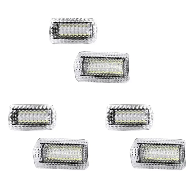 Unique 6Pcs For Toyota Land Cruiser 200 Series 150 Series Prado MK4 J150 Lexus ES240 IS250 LED Courtesy Door Light Bulb White