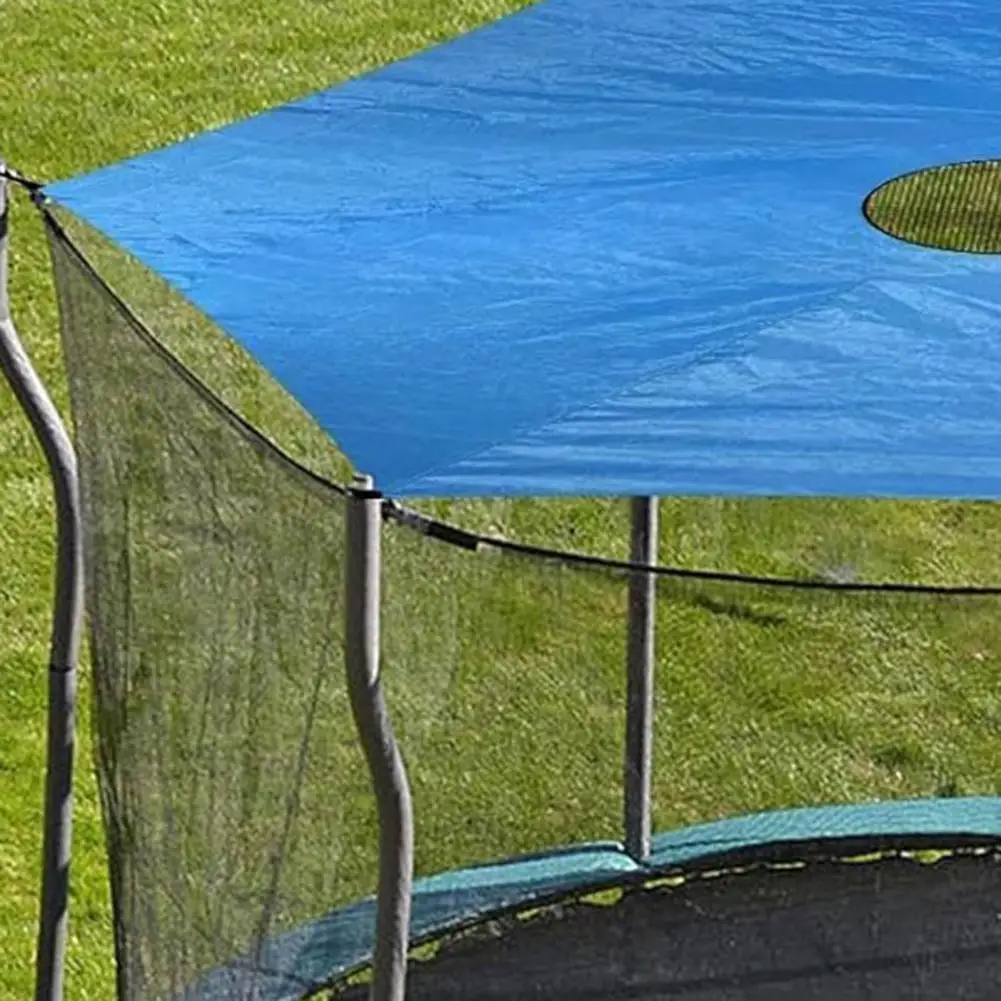 6/8/10/12/14 Foot Trampoline Sunshade Cover UV Resistant 6 Poles Trampoline Canopy Sun Rainproof Tent Cover 트램펄린 차양판