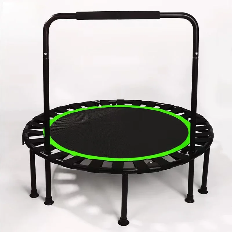 Fitness Indoor Trampoline with Adjustable Handles Trampoline Bouncer Adult Jumping