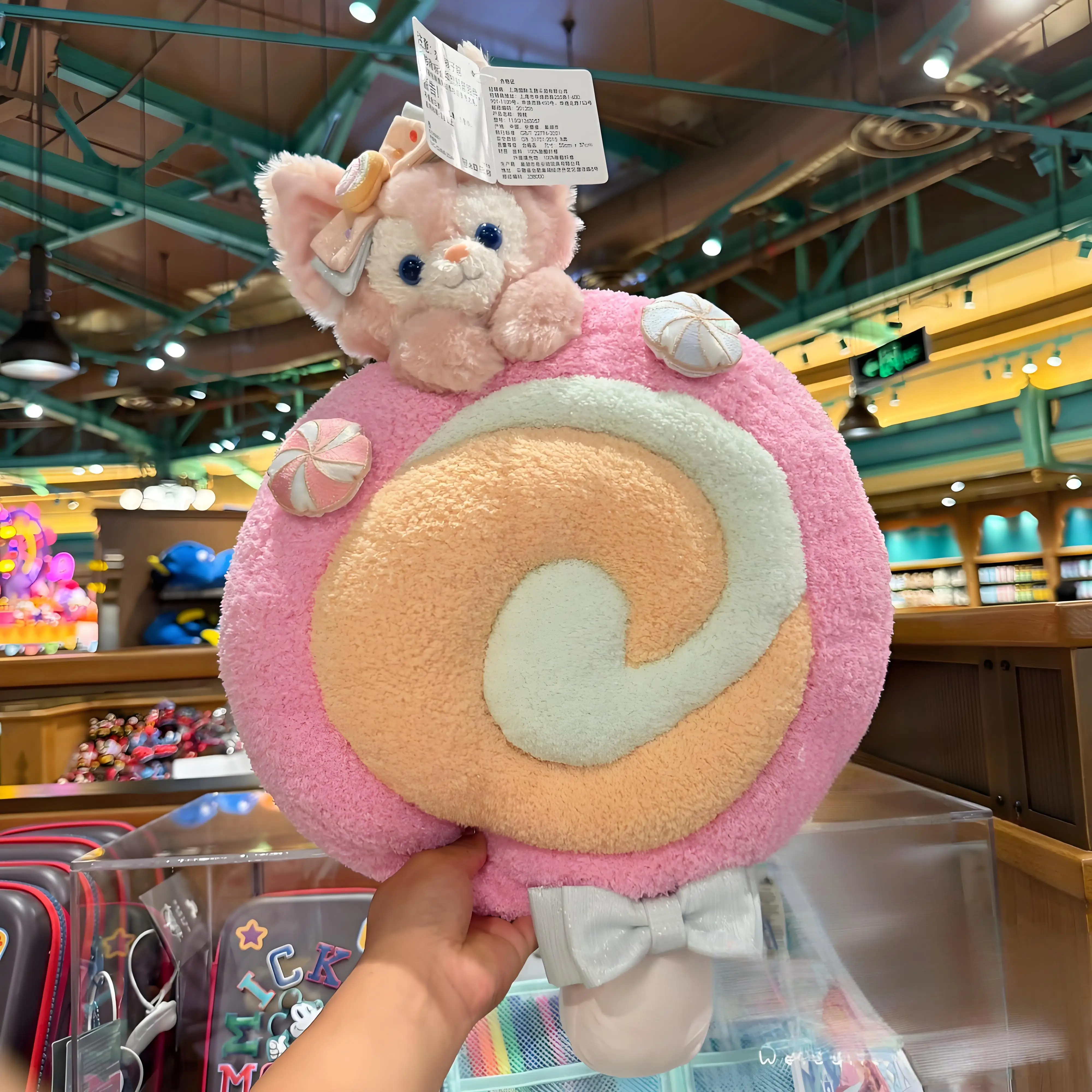 

Shanghai Disneyland 2025 Dream Celebration Lina Belle Candy Cartoon Pillow Cushion Gift