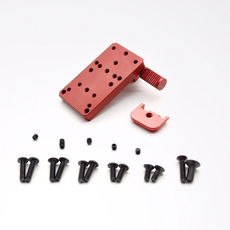 Universal Glock Rear Sight Mount, RMR Docter, ROMEO3 SRO, Ponto Vermelho, Âmbito Reflex, Mount Plate Base, 17, 19, 22, 23