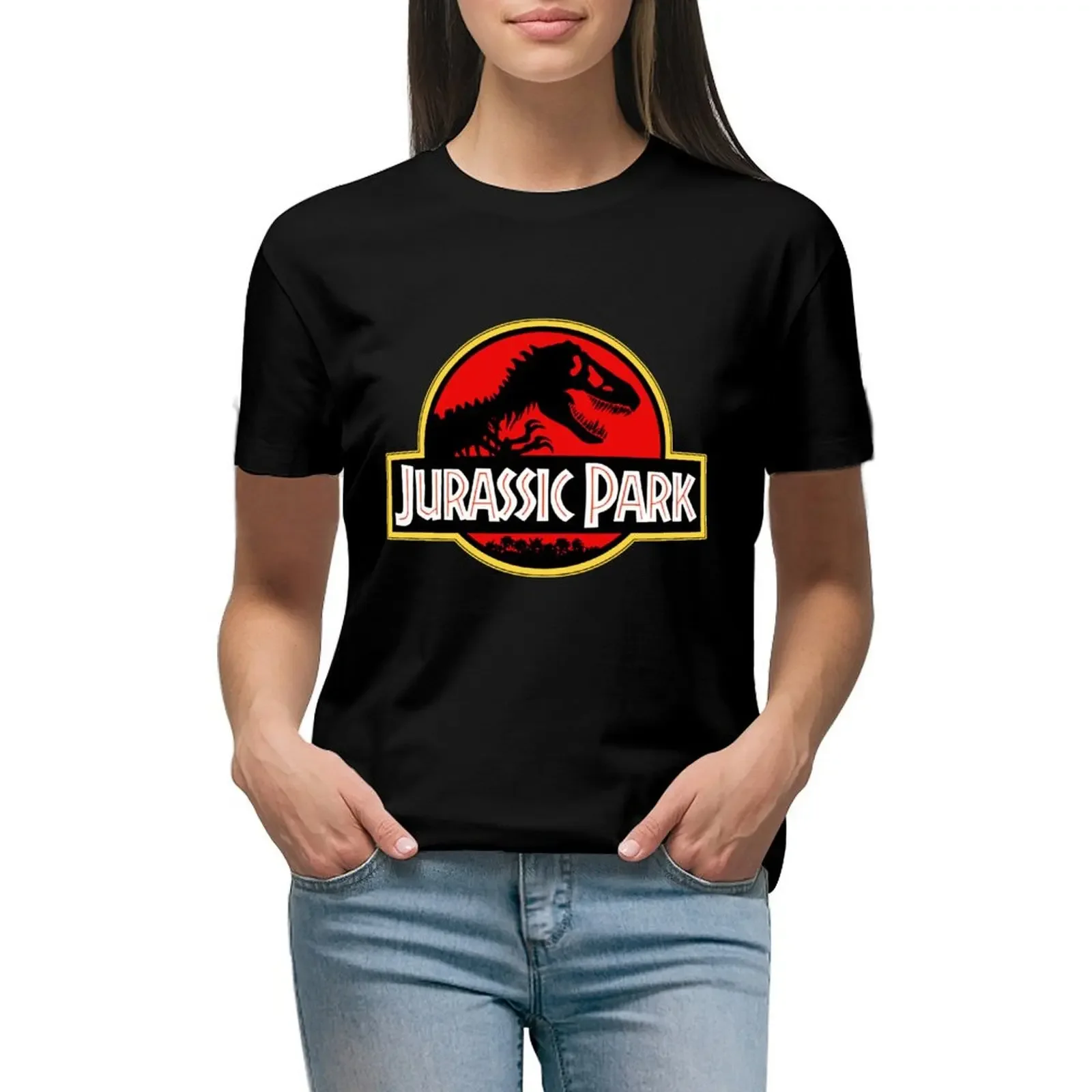 

Jurrasic Park T-Shirt cute tops customs korean fashion sublime oversized workout shirts for Women